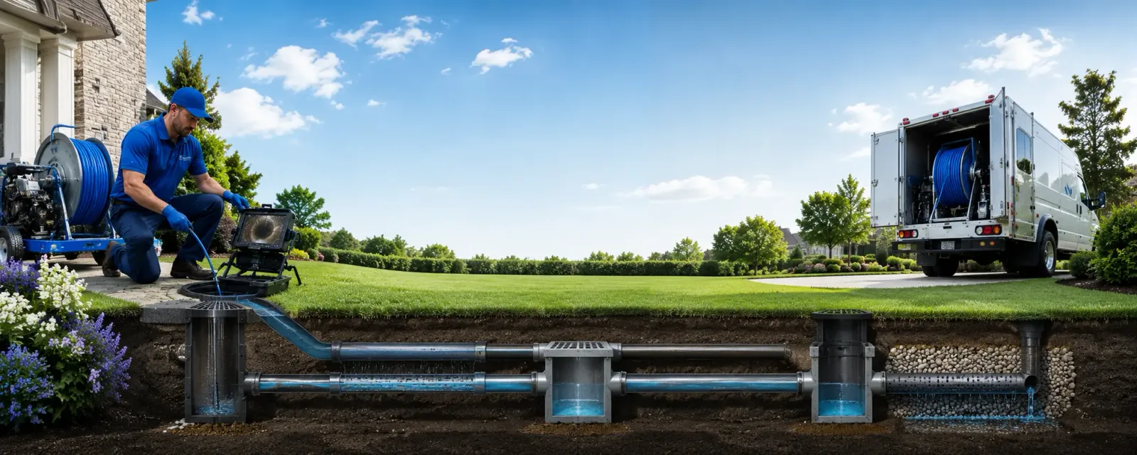 Outdoor drain cleaning information for Malone, WI